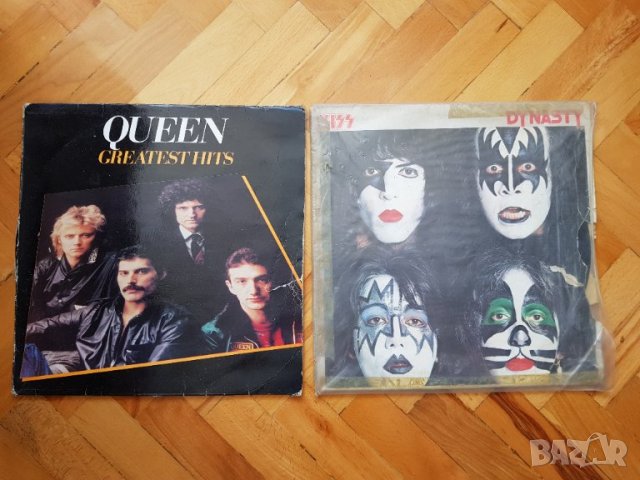 Грамофонни плочи на Queen и на Kiss
