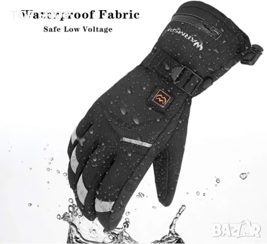 Електрически Ски ръкавици Мотор Мъже Жени с електрическа акумулаторна Зима Колоездене, снимка 3 - Аксесоари и консумативи - 48853535