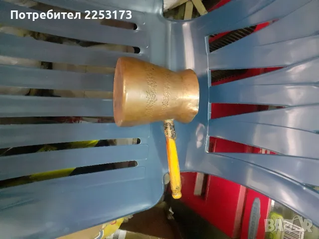 Старо голямо медно джезве, снимка 1