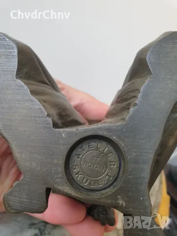 22см-2кг Boulesteix статуетка/еротика/френска бронзова скулптура/малка фигура на вързана гола жена, снимка 8 - Статуетки - 50010145