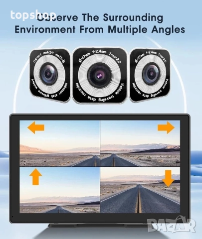 НОВА, ТЕСТВАНА 9-инчова автомобилна уредба с видеорегистратор,  задна камера, CarPlay, Android Auto, снимка 6 - Аксесоари и консумативи - 51589048