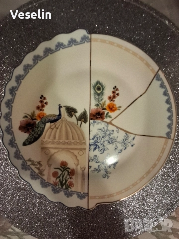 Сет от 2 части- чиния за кейк и чаша за какао , снимка 3 - Други - 51762890