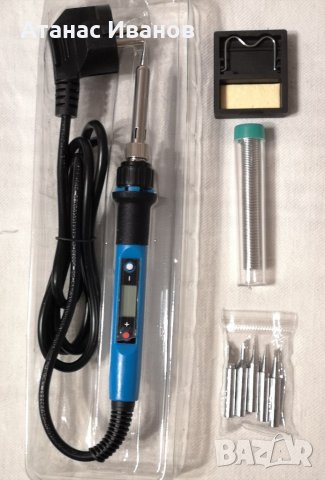 Професионален поялник 80W с електронно регулиране на температурата от 180 - 500 градуса, снимка 2 - Поялници и запояване - 35562422