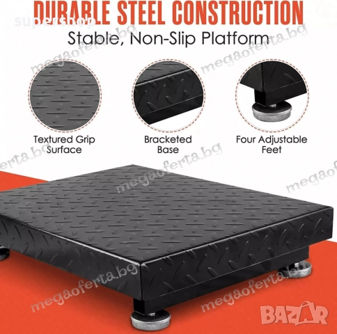 Електронен търговски кантар до 350кг. с голяма платформа, снимка 4 - Везни - 51651620