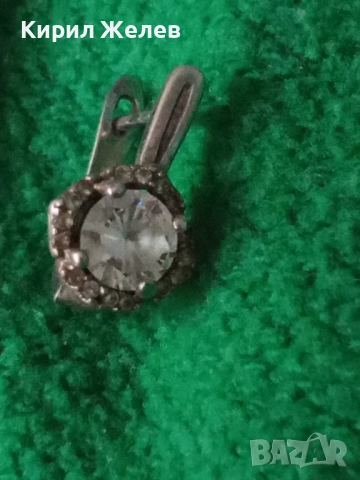 СКЪПОЦЕННА СРЕБЪРНА ОБЕЦА РОДИРАНО СРЕБРО 925 АНГЛИЯ с ЮВЕЛИРНО ФАСЕТИРАНИ ЦИРКОНИ 34330, снимка 15 - Обеци - 50542259