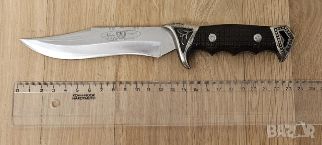 Ловен нож Miguel Nieto 13 см Испания стомана 440c с кожена кания, снимка 5 - Ножове - 53344875