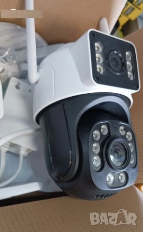 8MP Двойна Smart WiFi безжична IP камера ICSEE с нощно виждане, снимка 3 - IP камери - 52084676