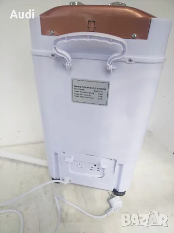 Преносима мини пералня с центрофуга. Капацитет 3кг пране  Мощност 250W, снимка 4 - Перални - 49769213