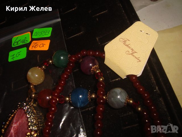 СКЪПОЦЕННО МАРКОВО НОВО МОДНО КОЛИЕ ОГЪРЛИЦА КАМЪНИ КРИСТАЛИ БРОНЗ 20593, снимка 5 - Колиета, медальони, синджири - 33423103