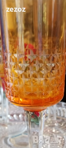 Цветни ретро стълкени чаши чаши, снимка 8 - Чаши - 52415605