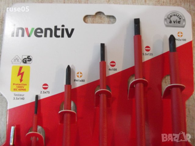 Отвертки и фазомер "INVENTIV" комплект нов, снимка 4 - Отвертки - 38151242