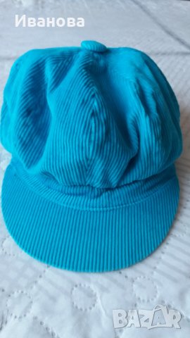 Светлосин каскет - подарявам към закупен артикул, снимка 1