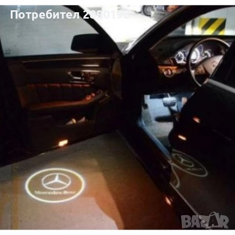 LED лого проектор за врати, 2 бр. Mercedes/ BMW/ Volkswagen, снимка 8 - Други - 43865623