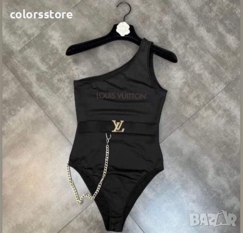 Черно боди Louis Vuitton  код Br23, снимка 1 - Корсети, бюстиета, топове - 31930139