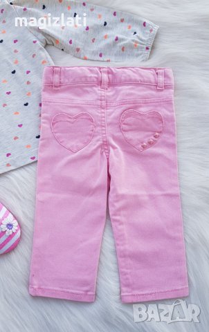 Дънки блузка и буйки за бебе 6 месеца , снимка 8 - Комплекти за бебе - 35292988