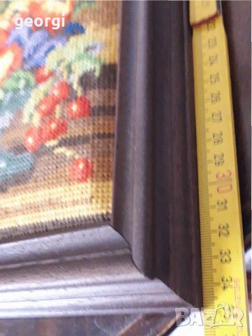 Немски гоблен натюрморт    18/3, снимка 6 - Антикварни и старинни предмети - 32664253