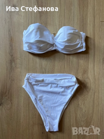 Нов кукленски бял елегантен бански комплект твърда чашка Bali Collection , снимка 3 - Бански костюми - 51627321