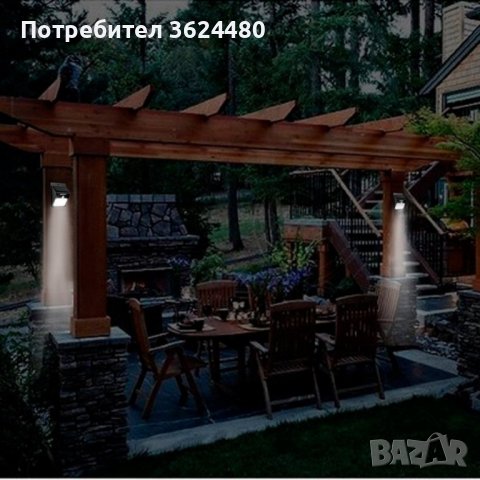 Соларна LED Лампа С PIR Датчик, снимка 5 - Соларни лампи - 39933058