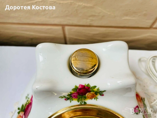 ROYAL ALBERT красив телефон от костен порцелан от Англия, снимка 7 - Антикварни и старинни предмети - 53328617