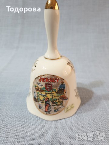 Порцеланова камбанка с 24 каратова позлата