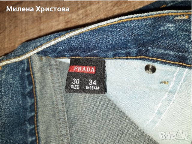 р-р w30 l34 PRADA  дамски дънки  , снимка 9 - Дънки - 35050806