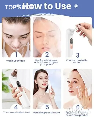 Нова Вакуум машинка за пори черни точки акне на лицето/USB/Жени Мъже, снимка 2 - Друга електроника - 49239141