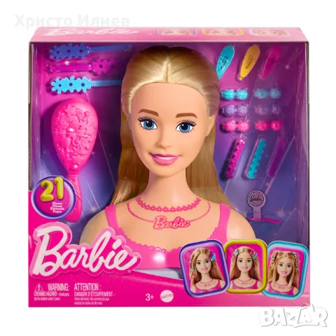 Barbie Барби Глава за прически блондинка, снимка 8 - Кукли - 48125912