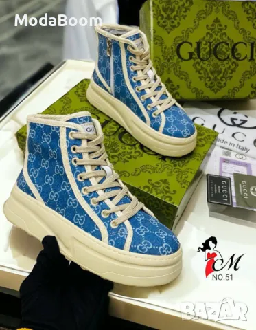 Gucci дамски кецове , снимка 2 - Кецове - 48834860