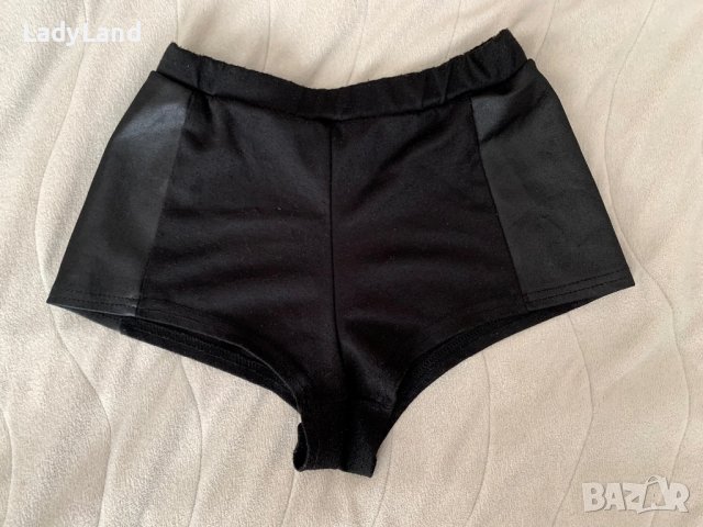 Къси панталонки с кожа и цип , снимка 2 - Къси панталони и бермуди - 36730249