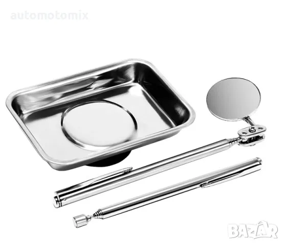 Магнитен комплект от 3 части- КУПИЧКА,ОГЛЕДАЛО, телескопичен магнит - 1851654, снимка 2 - Аксесоари и консумативи - 48097599