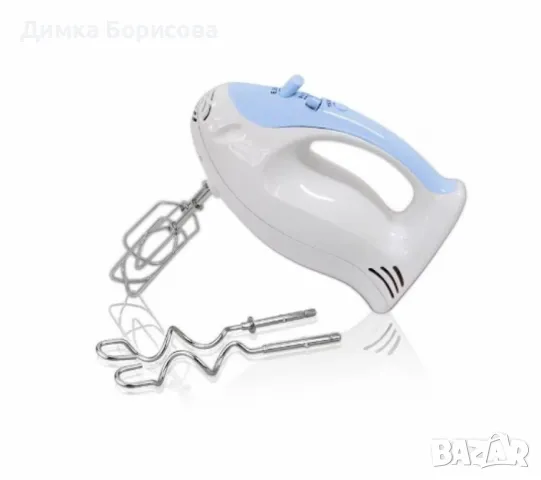 Миксер, 200W,бял/син,5 степени, снимка 4 - Миксери - 47561223