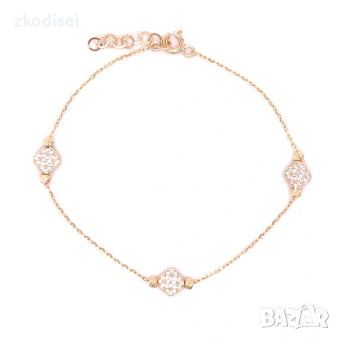 Златна дамска гривна 1,74гр. 19,0см. 14кр. проба:585 модел:36332-1