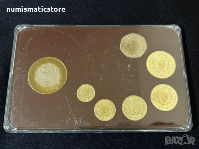 Комплектен сет - Кипър 1998-2003 г. , 6 монети + медал, снимка 3 - Нумизматика и бонистика - 51392696