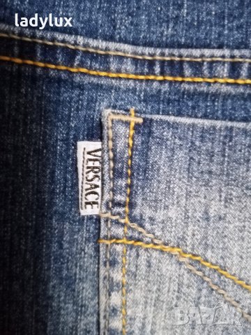 Versace, къси дънкови панталонки, Размер S. Код 1455, снимка 6 - Къси панталони и бермуди - 35417131