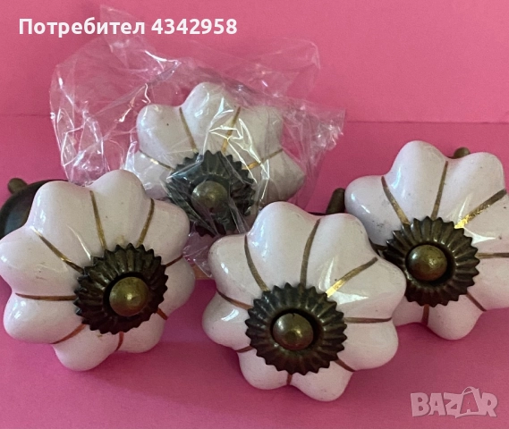  Керамични дръжки за мебели. Различни видове., снимка 6 - Декорация за дома - 52934692