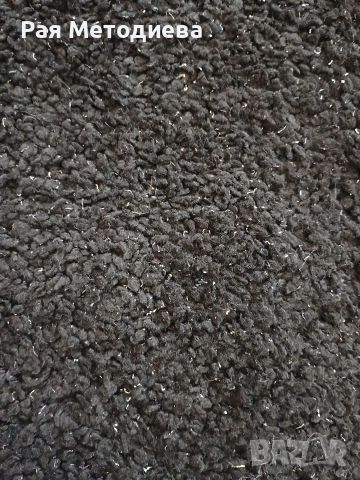 черен килим със сребристо ламе 130/190 см