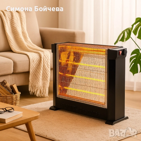 Кварцова печка LUXELL KS-2760, 2200W, 4 тръби, снимка 3 - Отоплителни печки - 52819087