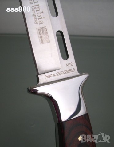 Ловен нож COLUMBIA A02 USA SABER (Jin Lang) с кания, снимка 7 - Ножове - 44016608