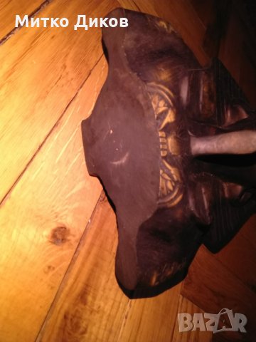 Тутанкамон египетска дървена статуя маска Н-18см на 16х10см, снимка 10 - Декорация за дома - 27558214