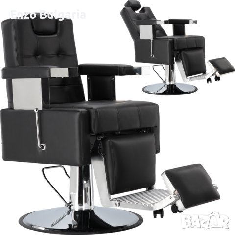 Хидравличен фризьорски стол за фризьорски салон Hades Barberking BARB-1263, снимка 1 - Бръснарски столове - 43844938