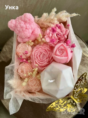 Кошничка с ароматизирани восъчни фигури