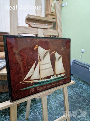 Уникална антикварна италианска дървена картина със сертификат , снимка 7 - Картини - 43634708