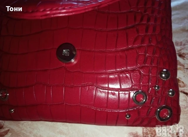 CAROLINE BISS Нова Кожена Дамска Чанта с Етикет, снимка 11 - Чанти - 50778371