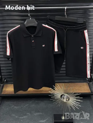 Последни бройки! Tommy Hilfiger мъжки летни екипи /тениска и къси панталони/ висок клас реплика, снимка 1