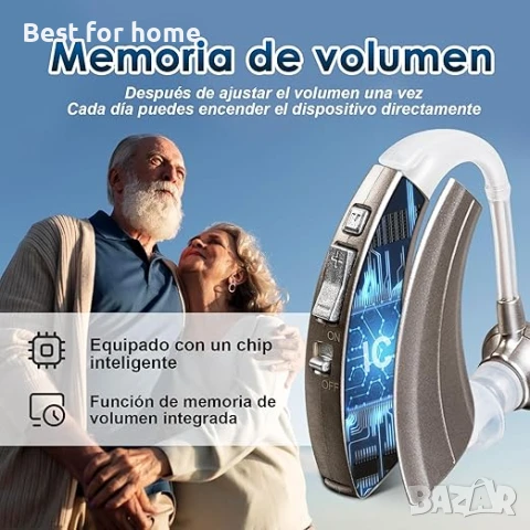 Britzgo BHA-220S Слухов апарат подходяща за двете уши, 4 нива на звука, снимка 7 - Други - 51287981