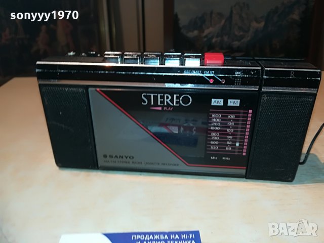sanyo m-s200f stereo-made in japan-внос switzerland, снимка 7 - Радиокасетофони, транзистори - 28683558