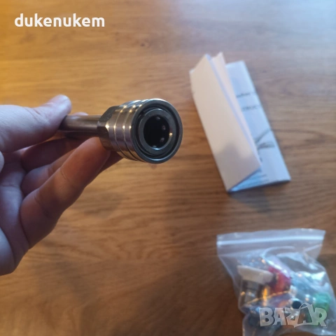 Двоен конектор за пяна и дюза за водоструйка, 1/4" Quick Connect, 5 накрайника, снимка 10 - Други инструменти - 53071715