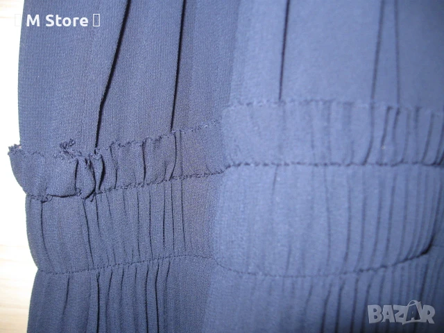 Michael Kors с вградено златисто колие миди рокля - коктейлна / парти рокля - тъмно синя, снимка 8 - Рокли - 51270778