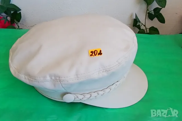 Мъжка бяла лятна шапка с козирка., снимка 7 - Шапки - 50329203