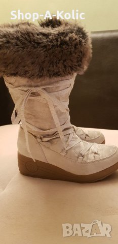 White CANDIE'S GIRL Mischa Wedge Heel Boots, снимка 4 - Детски боти и ботуши - 35137706